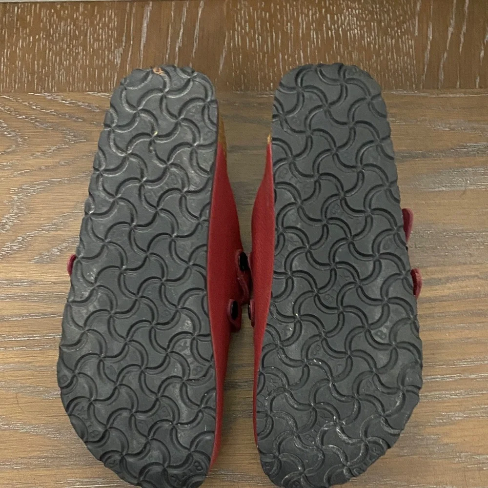 Birkenstock Cherry Red Clogs - Picture 4 of 4